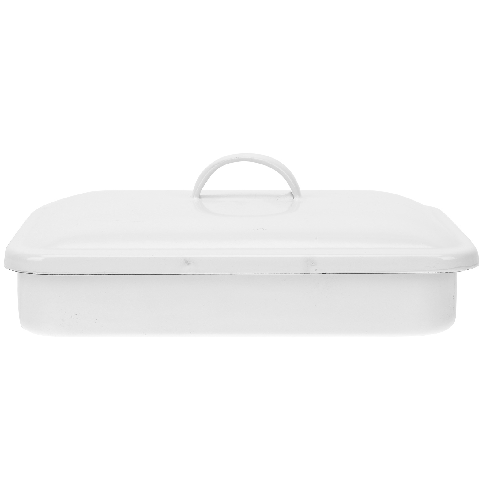 1Pc Enamel Sterilization Tray Hospital Disinfection Tray Disinfecting Plate (White)